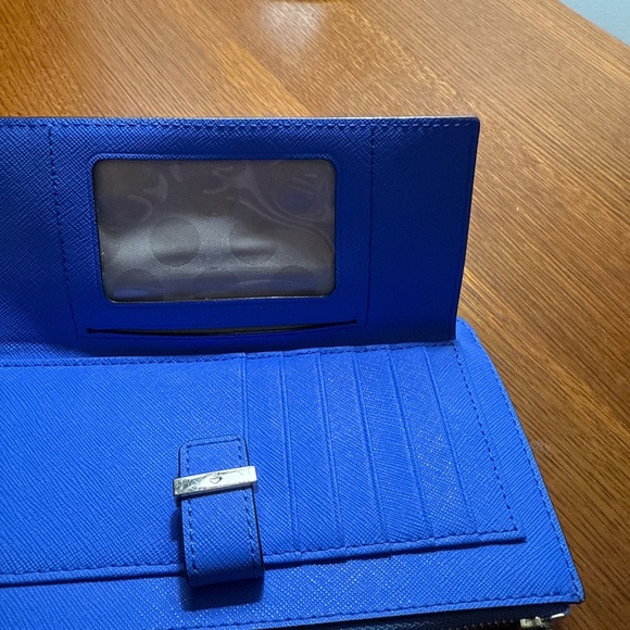 Kate Spade Cedar Street Karolina Leather Wristlet in Blue - Picture 3 of 3
